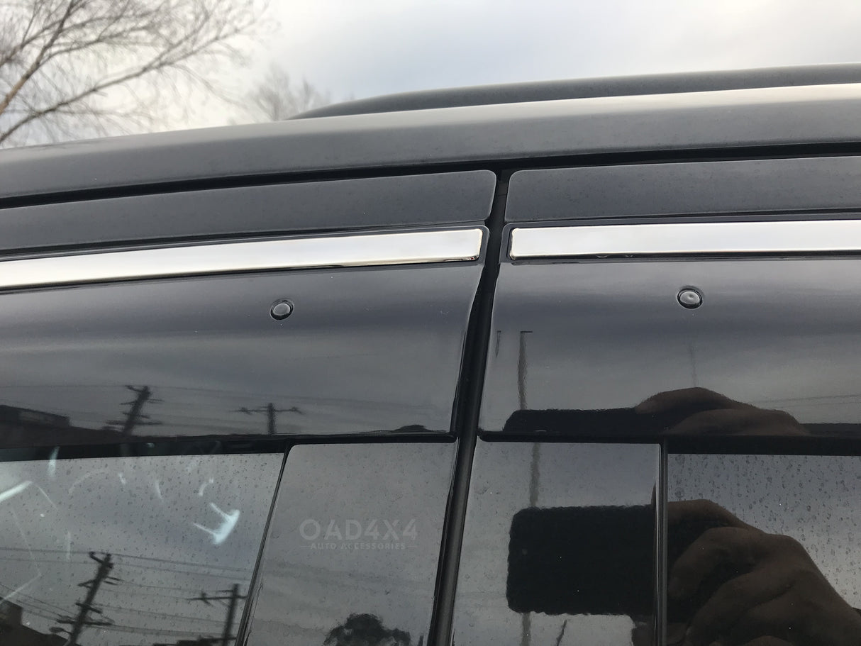 Stainless Edge Weather Shields for Jeep Grand Cherokee WK/WK2 2010-2021