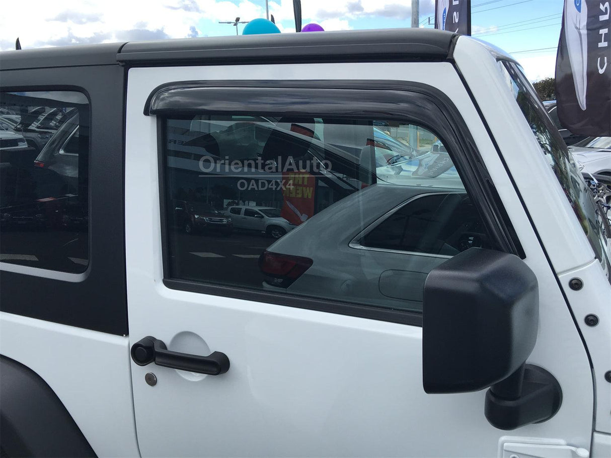 Luxury Weather Shields for Jeep Wrangler JK Series 2007-2018 2PCS