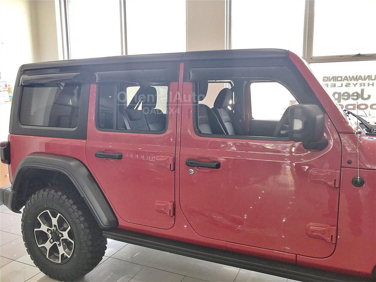 Widened Weather Shields for Jeep Wrangler JL Series 2018-Onwards 6PCS