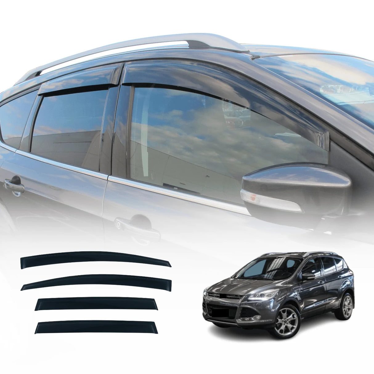 Weather Shields for Ford Kuga TF Series 2013-2016