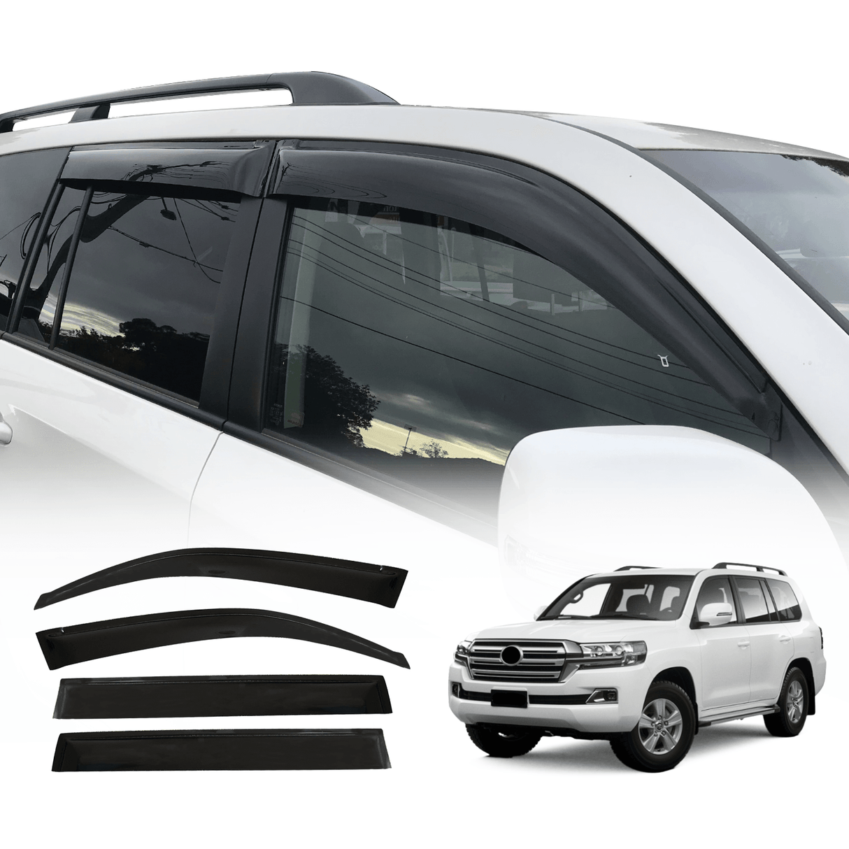 Weather Shields for Toyota Land Cruiser 200 Series 2007-2021