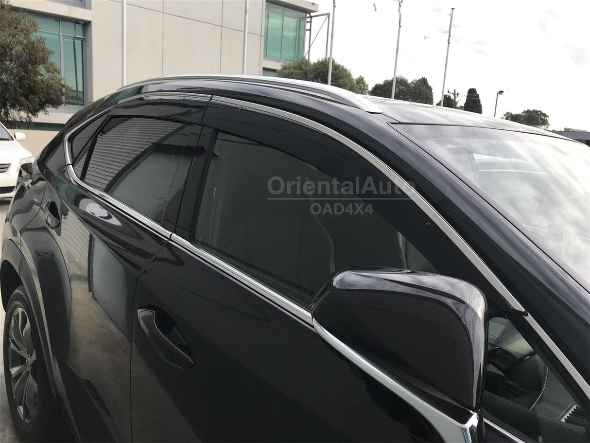 Stainless Edge Weather Shields for Lexus NX Series 2014-2021