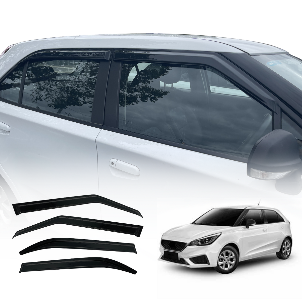 Luxury Weather Shields for MG MG3 2018-2024