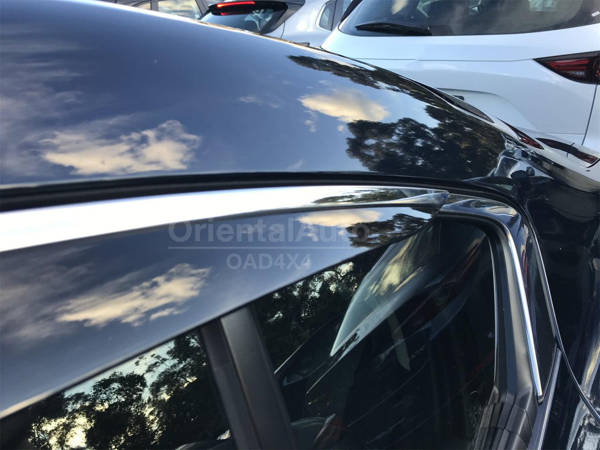 Stainless Edge Weather Shields for Mazda 3 Sedan BP 2019-Onwards