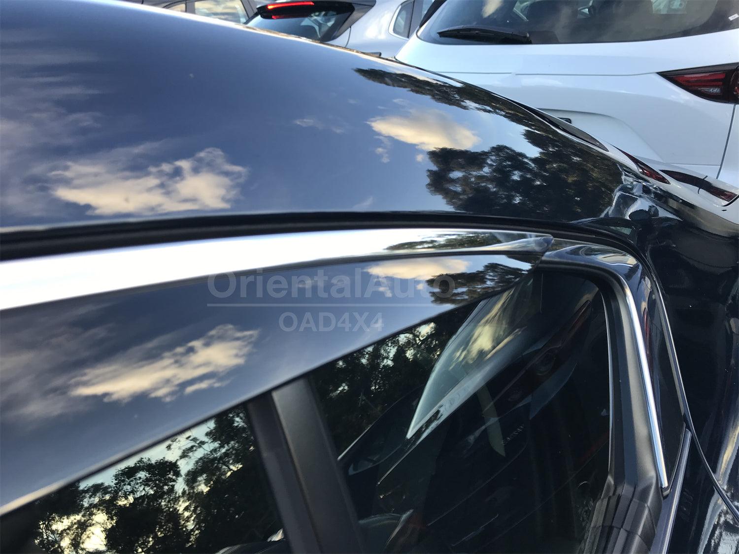 Stainless Edge Weather Shields for Mazda 3 Sedan BP 2019-Onwards