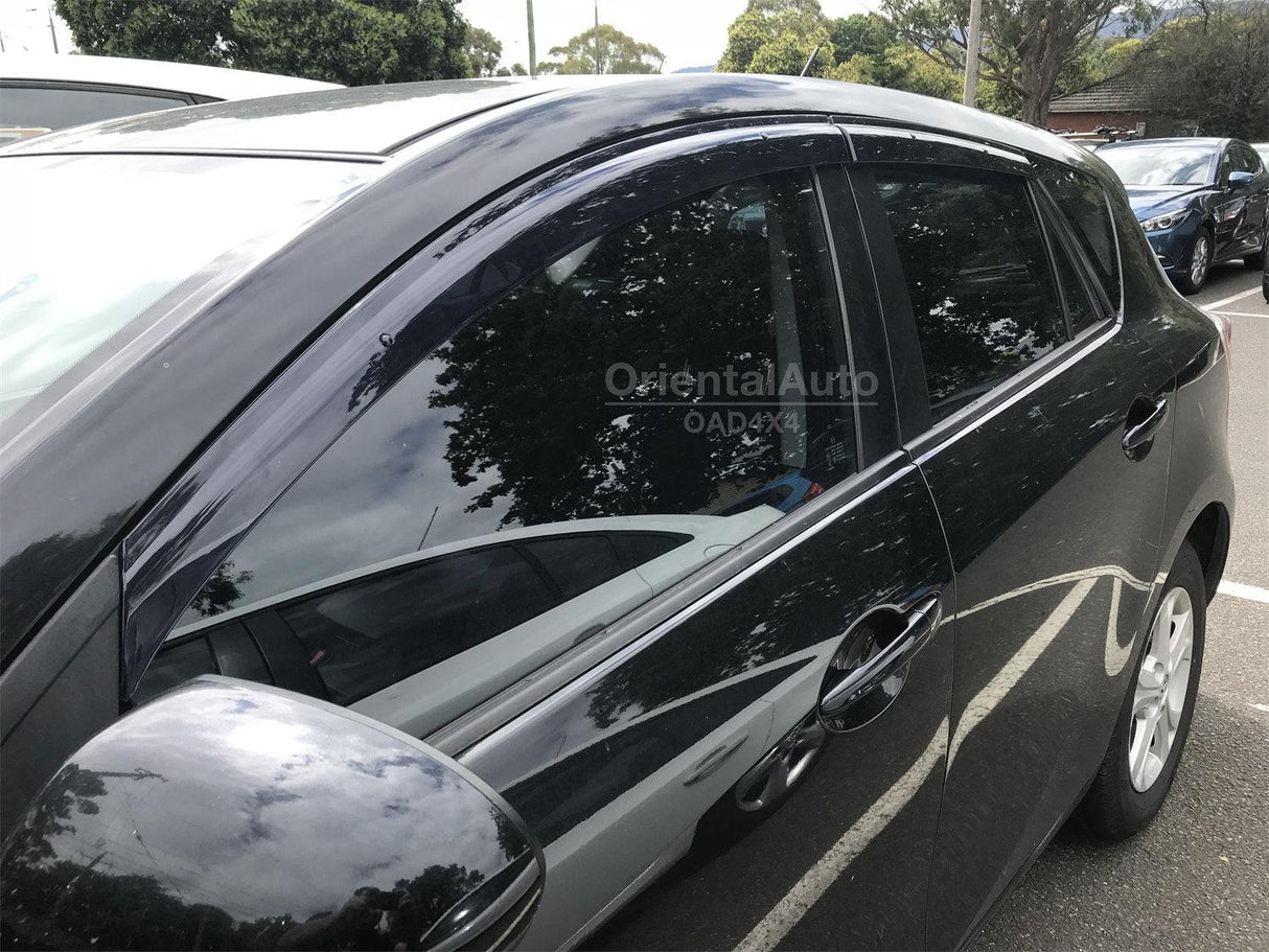 Injection Weather Shields for Mazda 3 Hatch 2009-2013