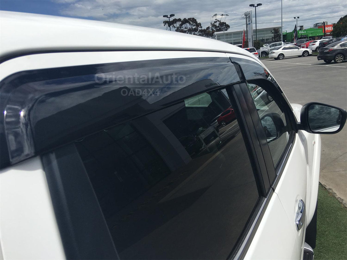 Injection Weather Shields for Nissan Navara NP300 D23 Dual Cab 2015-Onwards