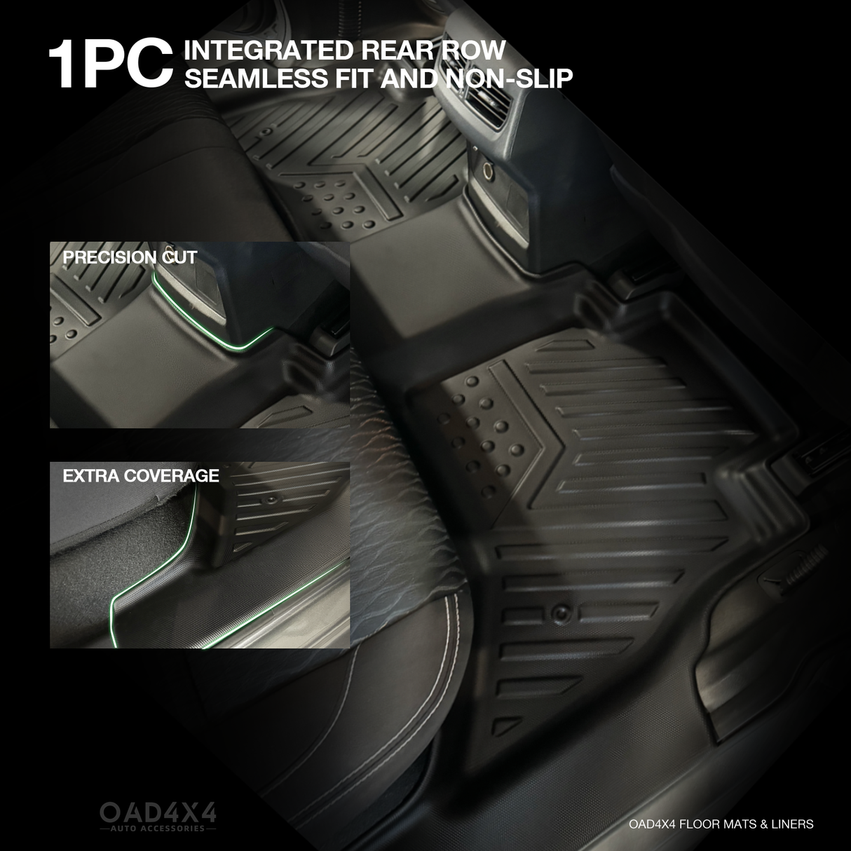 5D TPE Car Floor Mats for LDV T60 2022-Onwards