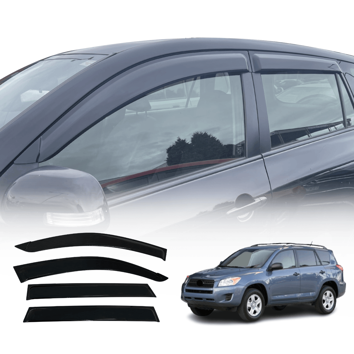 Luxury Weather Shields for Toyota RAV4 2006-2012