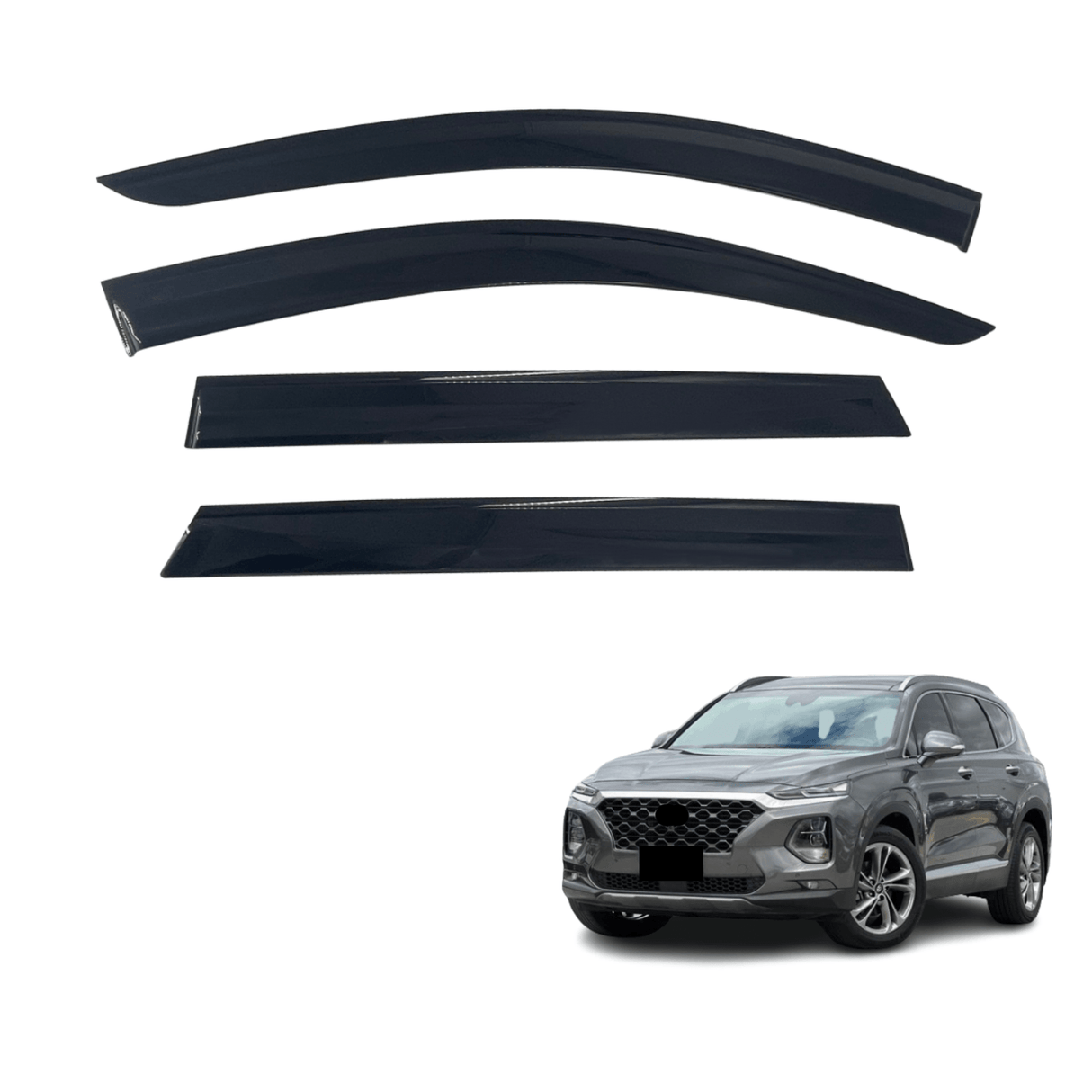 Luxury Weather Shields for Hyundai Santa Fe TM Series 2018-2024