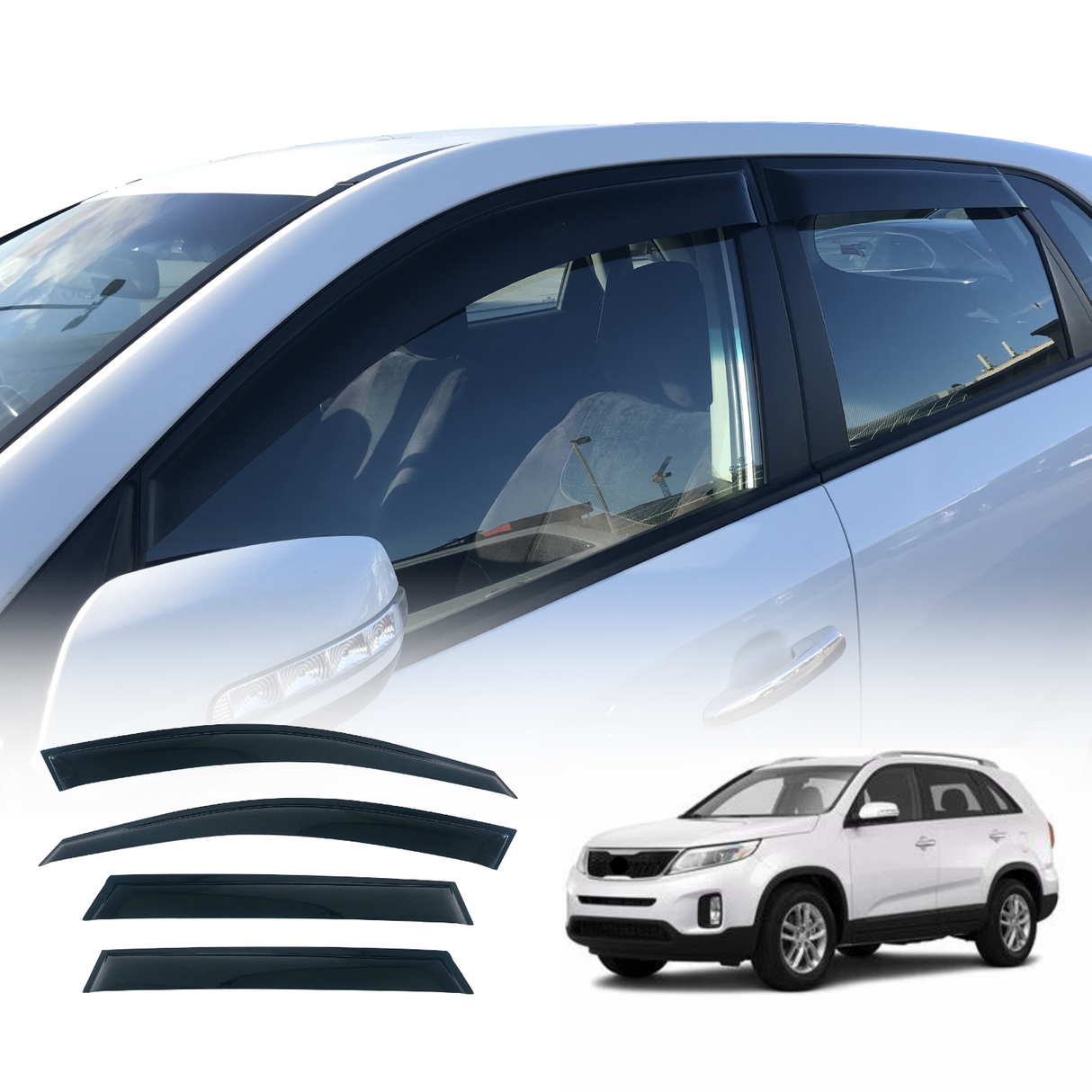 Weather Shields for KIA Sorento XM Series 2009-2015