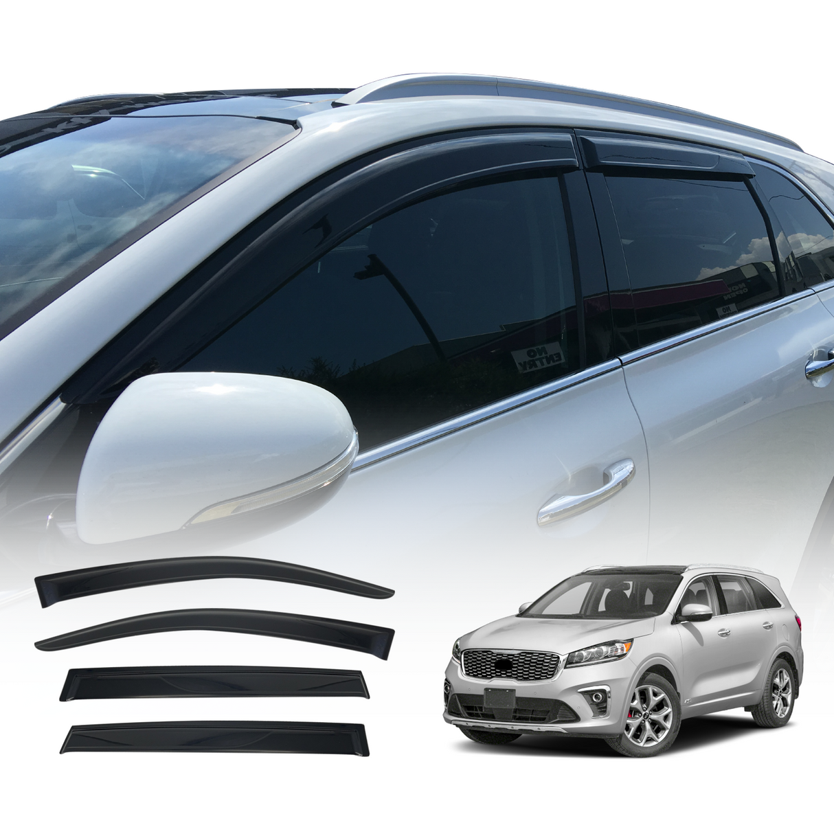 Luxury Weather Shields for KIA Sorento UM Series 2015-2020