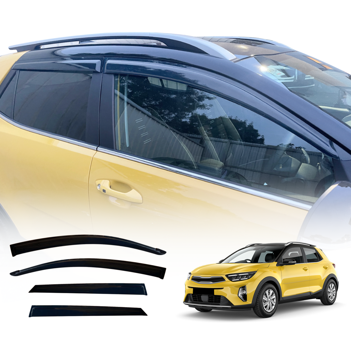 Luxury Weather Shields for KIA Stonic 2021-Onwards