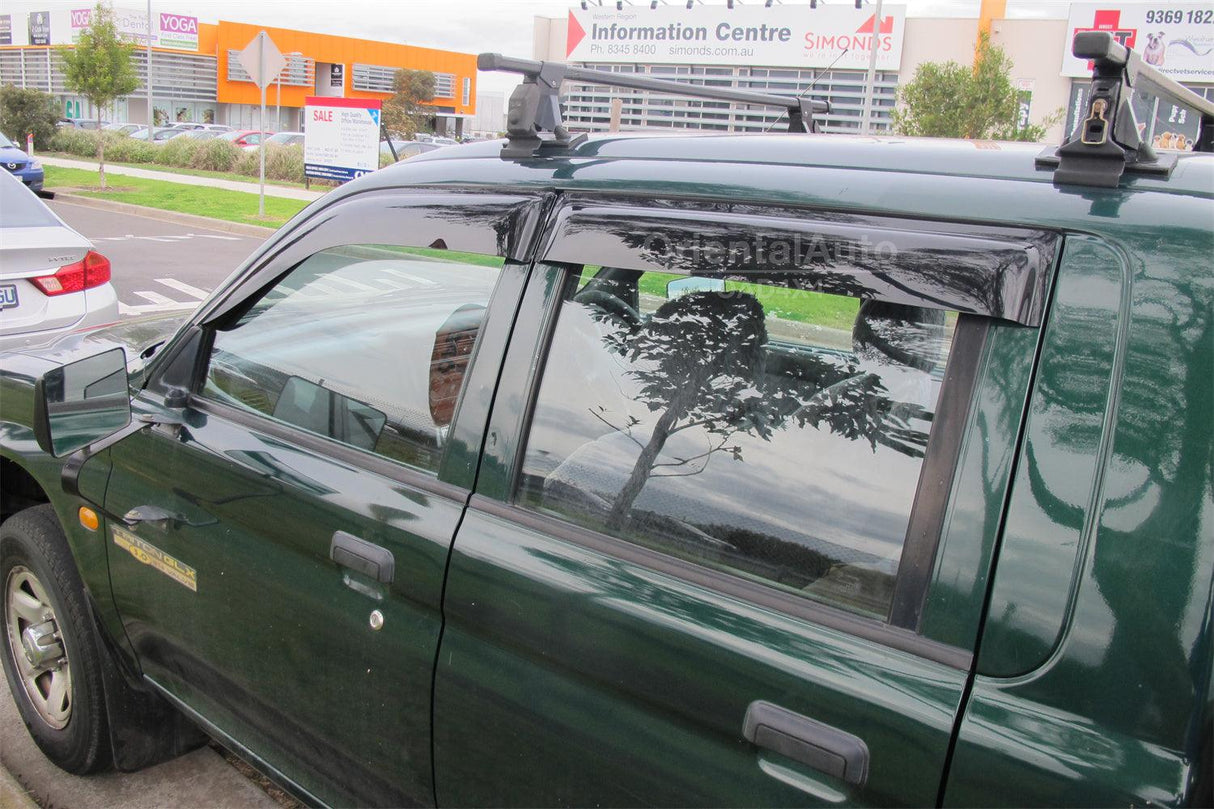 Weather Shields for Mitsubishi Triton MK Series Dual Cab 1996-2006