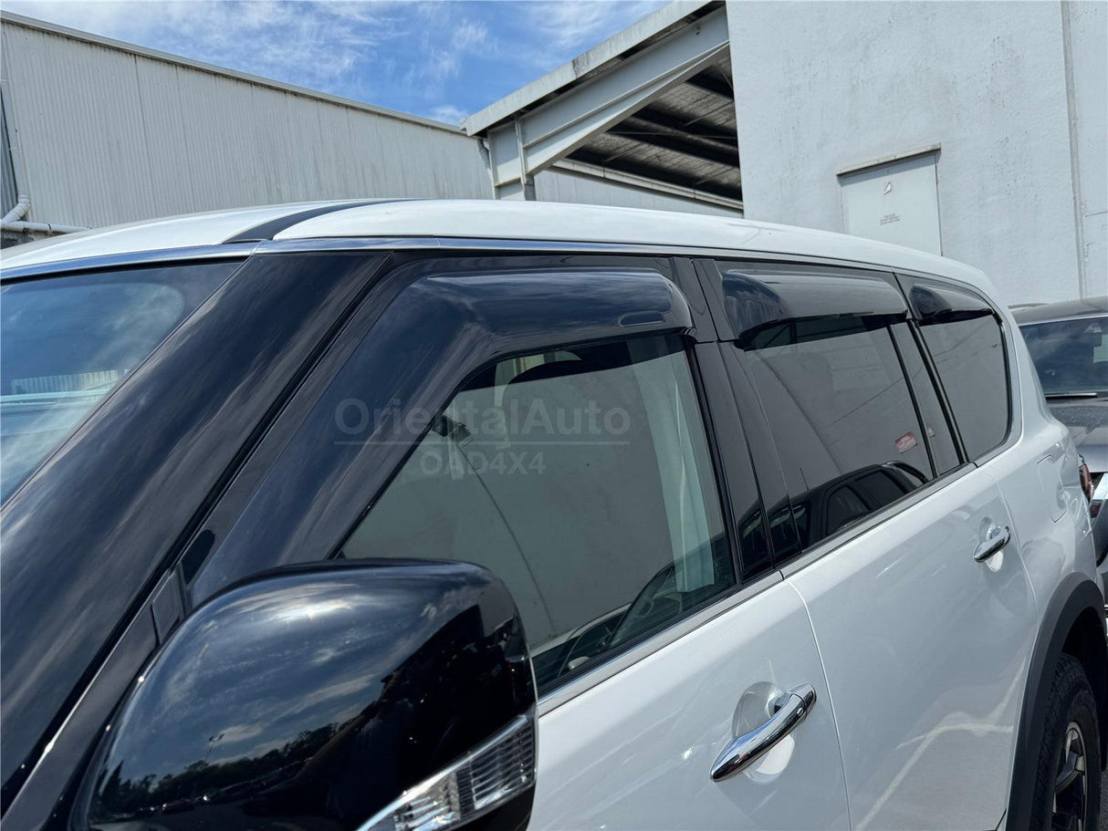 Widened Weather Shields for Nissan Patrol Y62 2012-Onwards 6PCS