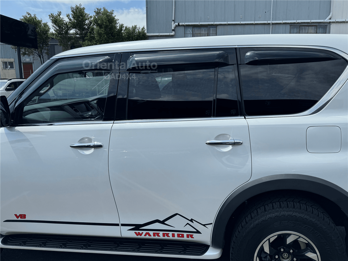 Widened Weather Shields for Nissan Patrol Y62 2012-Onwards 6PCS