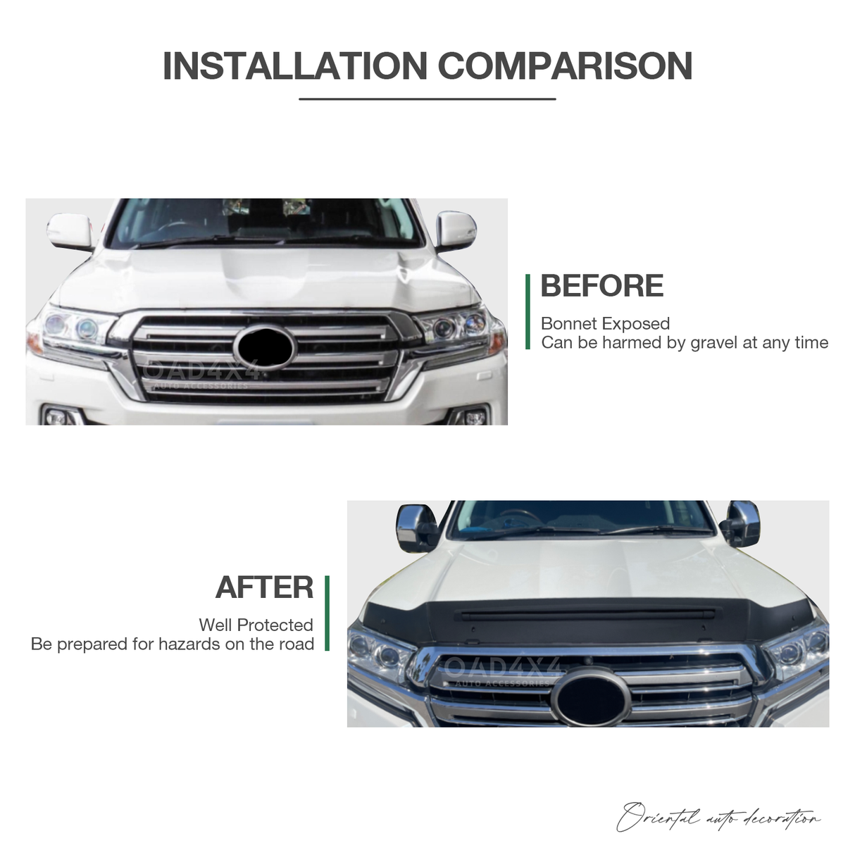 Bonnet Protector for Toyota Land Cruiser 200 2016-2021