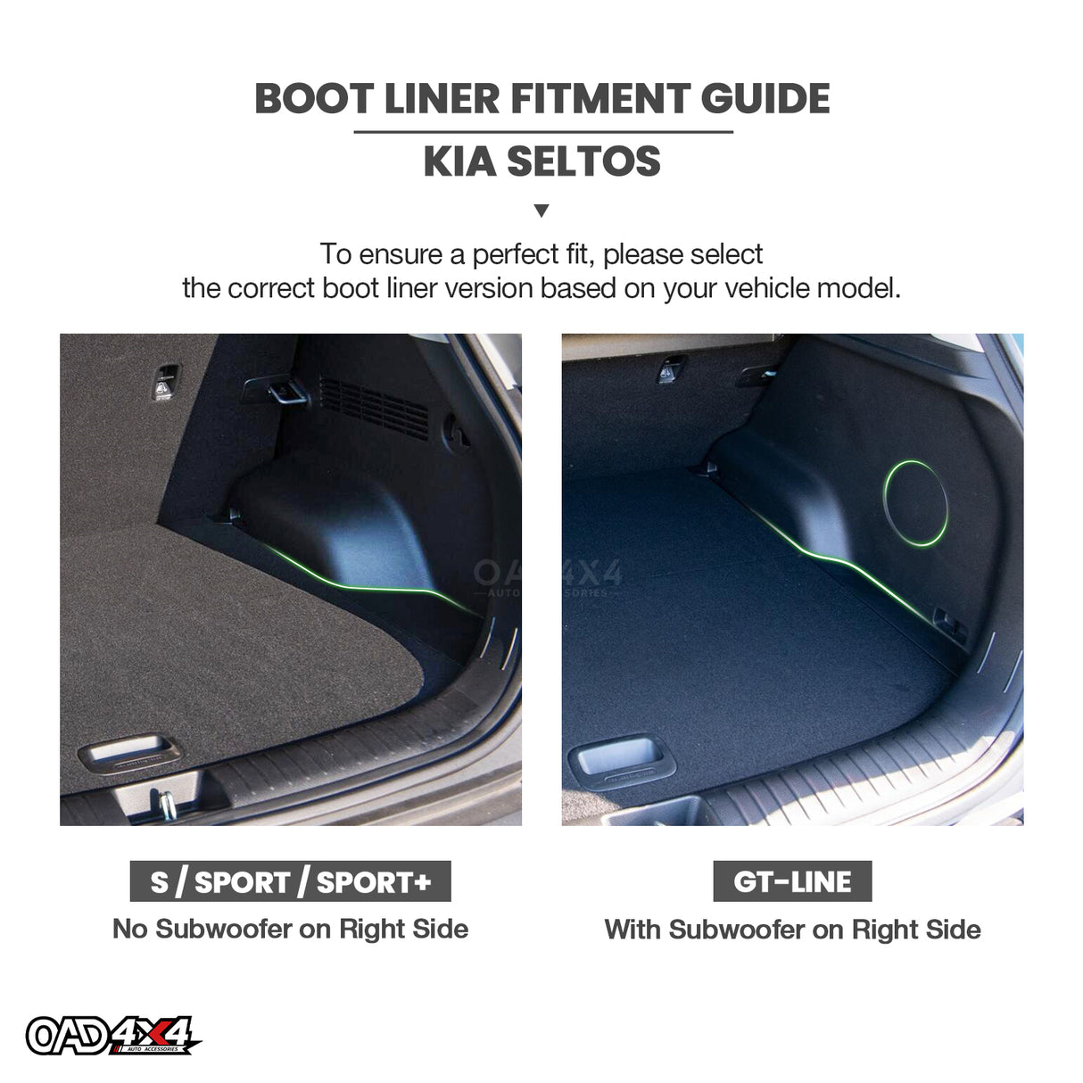 Boot Liner for KIA Seltos SP2 Series 2019-Onwards