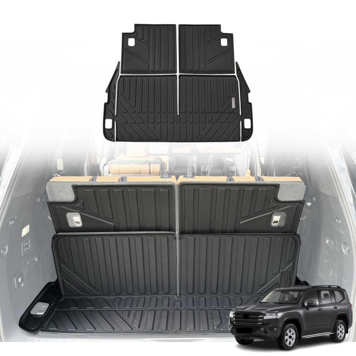 Boot Liner for Toyota Land Cruiser 300 Series 7 Seater 2021-Onwards