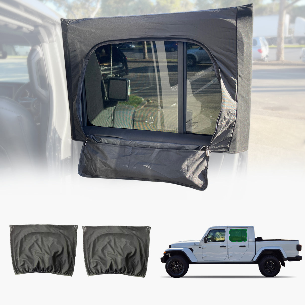 Car Window Sox Sun Shade for Jeep Gladiator 2020-Onwards