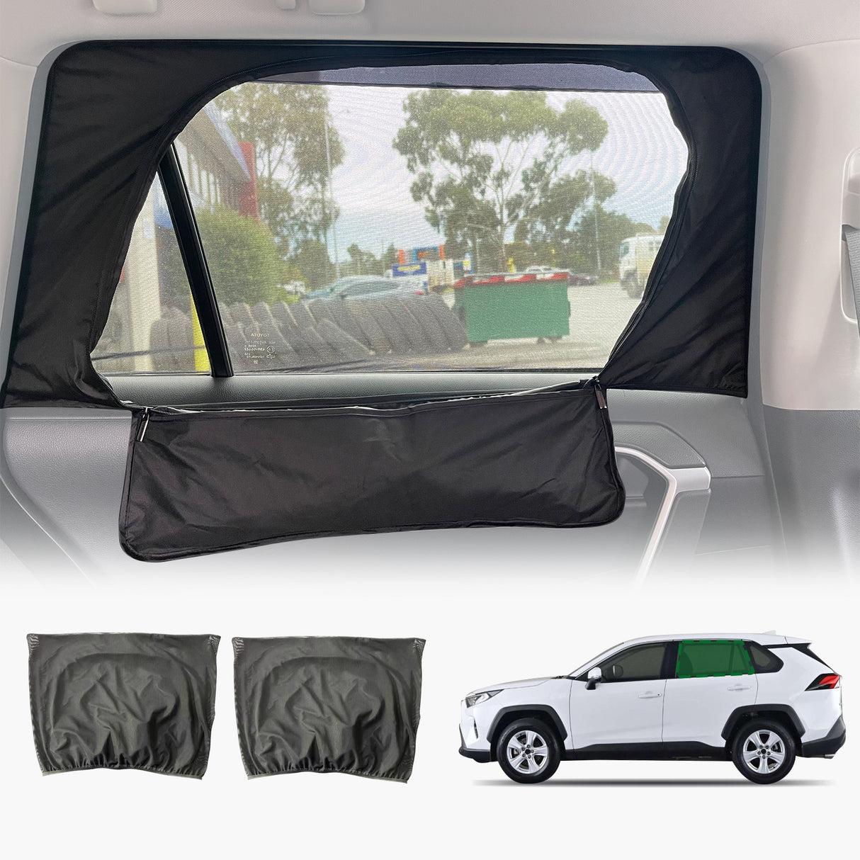 Car Window Sox Sun Shade for Toyota RAV4 2019-Onwards