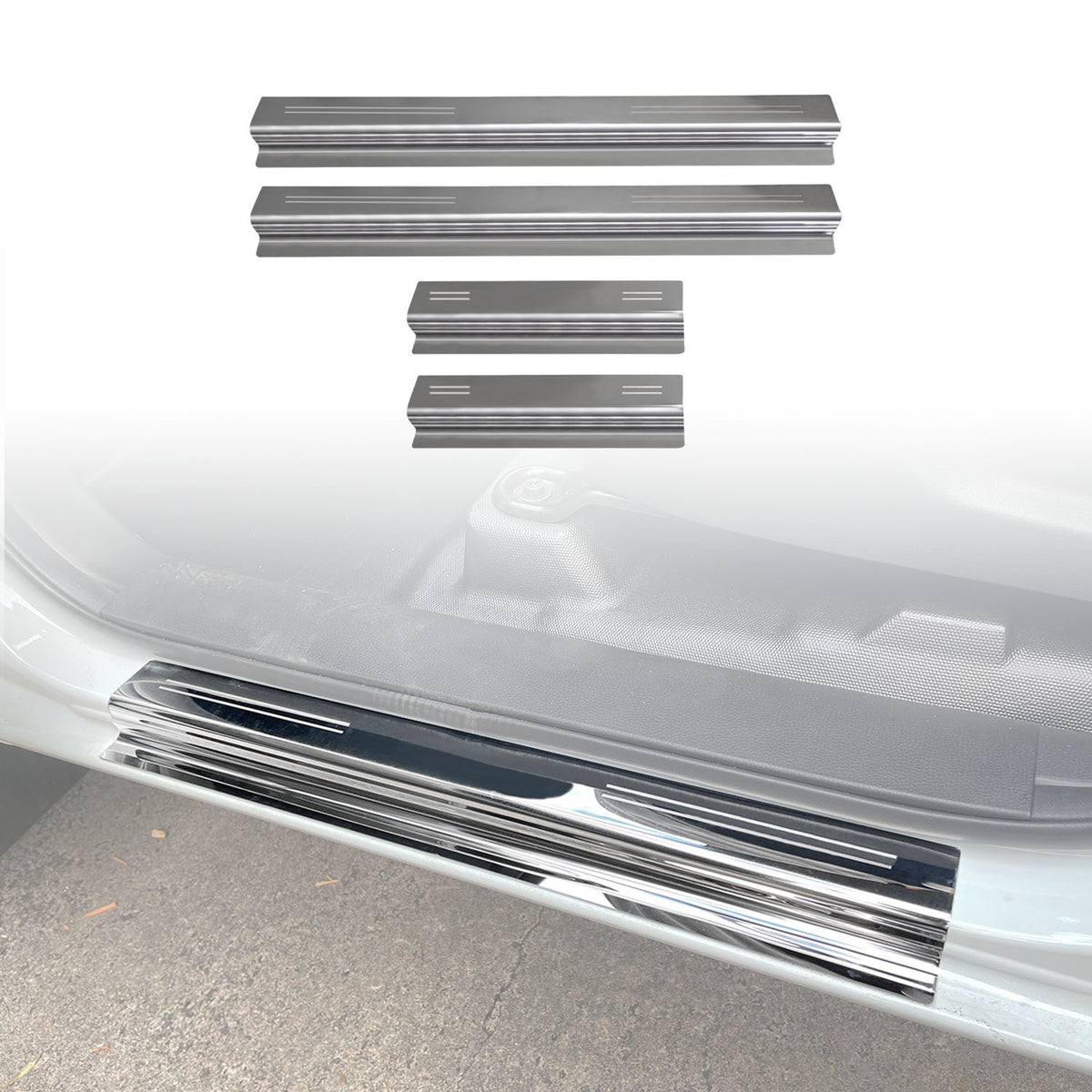 Stainless Steel Door Sill Protector for ISUZU D-MAX / DMAX Dual Cab 2020-Onwards