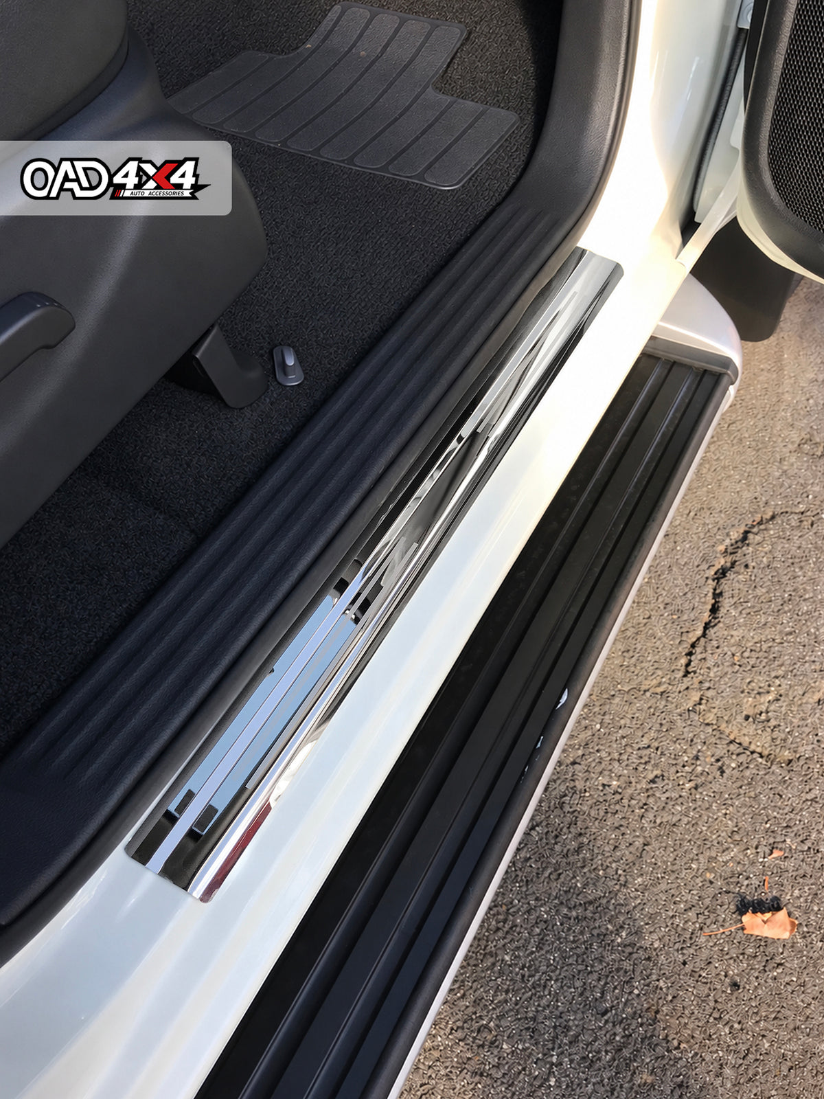 Stainless Steel Door Sill Protector for Nissan Navara NP300 D23 Dual Cab 2015-2025