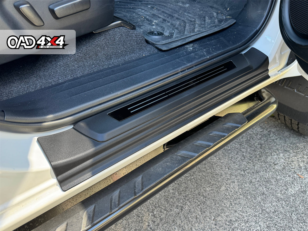 Injection 5D TPE Floor Mats & Door Sill Protector for Toyota Hilux Auto Transmission Dual Cab 2015-2025
