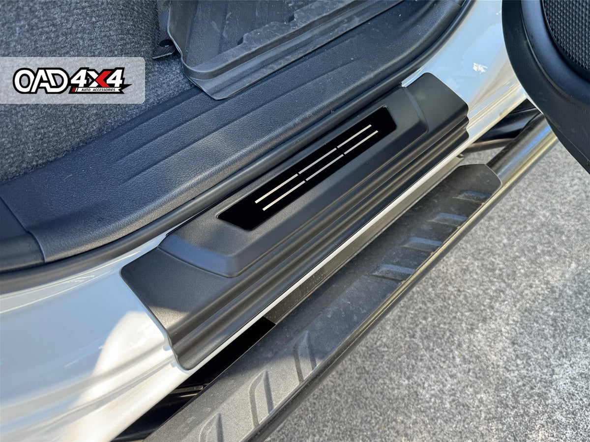 Injection 5D TPE Floor Mats & Door Sill Protector for Toyota Hilux Auto Transmission Dual Cab 2015-2025