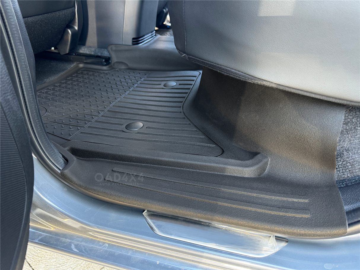 Injection Floor Mats & Door Sill Protector for Mazda BT-50 BT50 Dual Cab 2020-Onwards