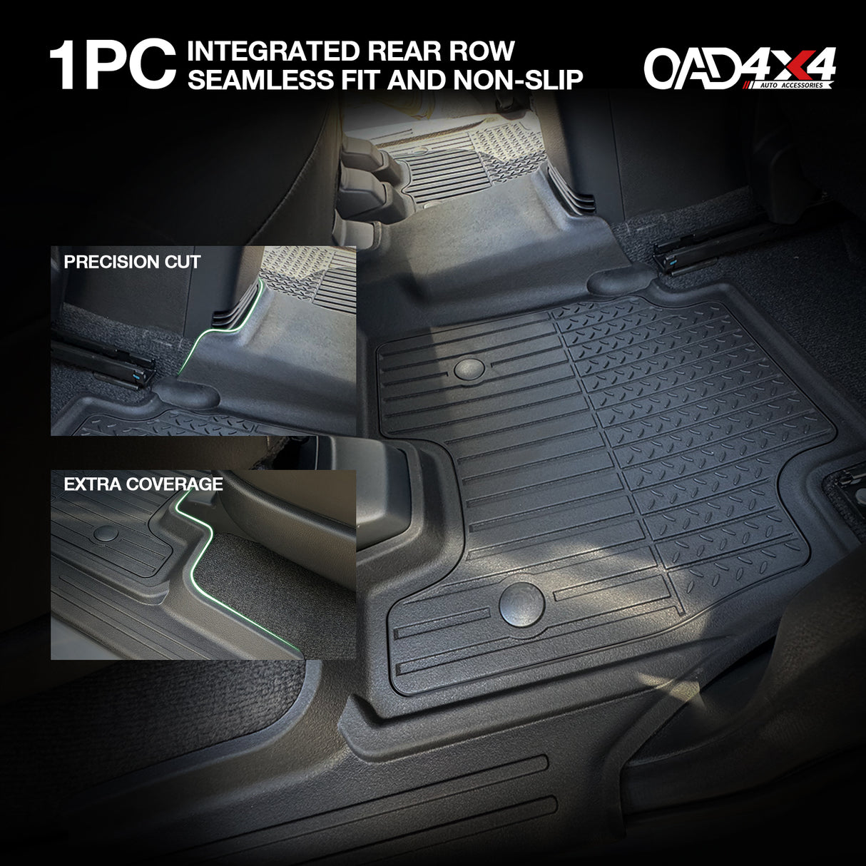 Injection 7D TPE Car Floor Mats for ISUZU MU-X MUX 2021-Onwards
