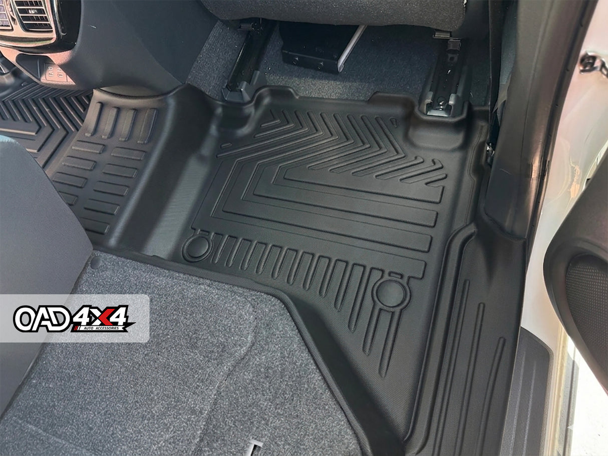 5D TPE Car Floor Mats for Toyota Hilux Dual Cab mild-hybrid 48V 2024-Onwards