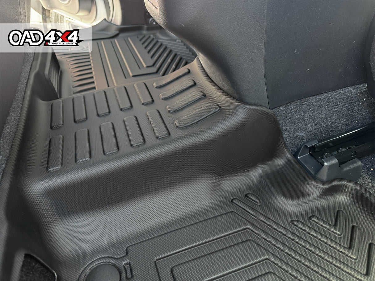 5D TPE Car Floor Mats for Toyota Hilux Dual Cab mild-hybrid 48V 2024-Onwards
