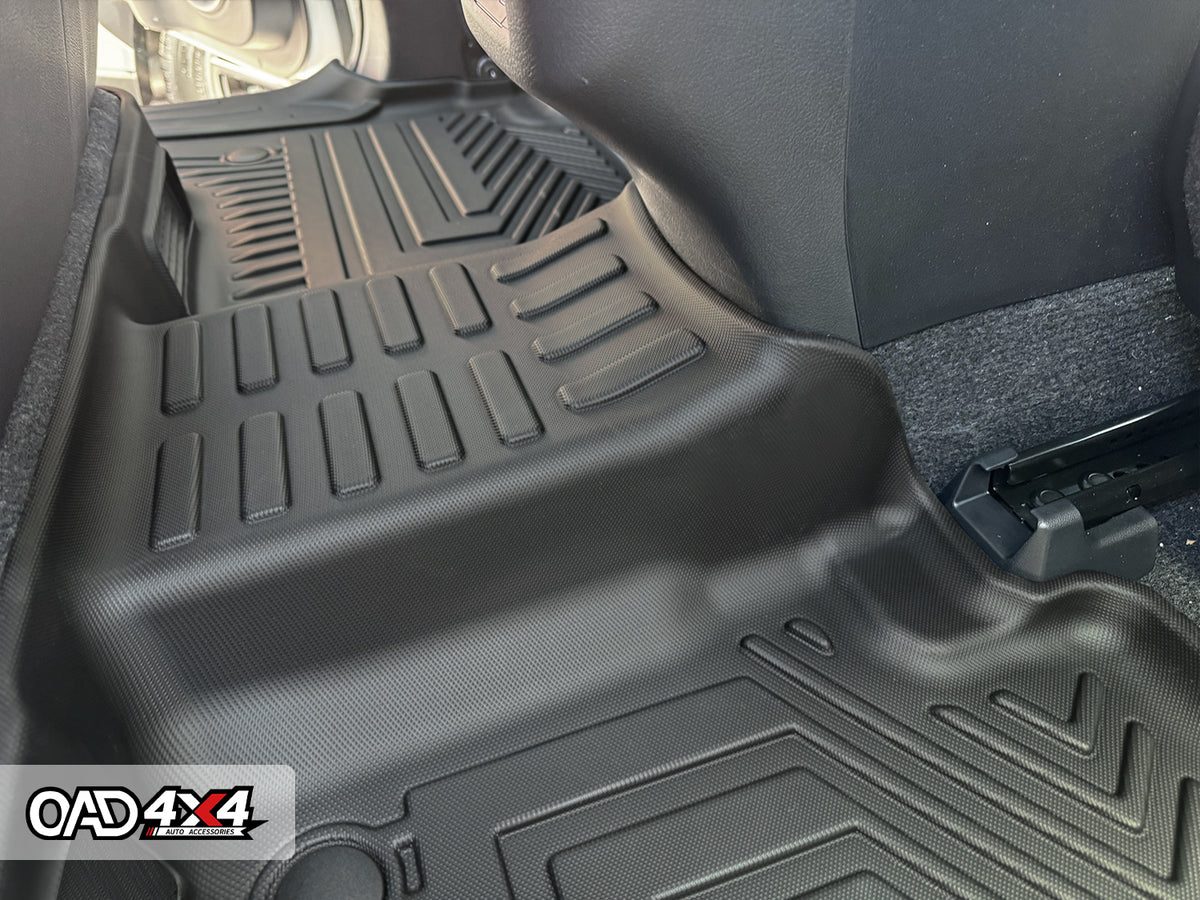 5D TPE Car Floor Mats for Toyota Hilux Dual Cab Hybrid/EV 2024-Onwards