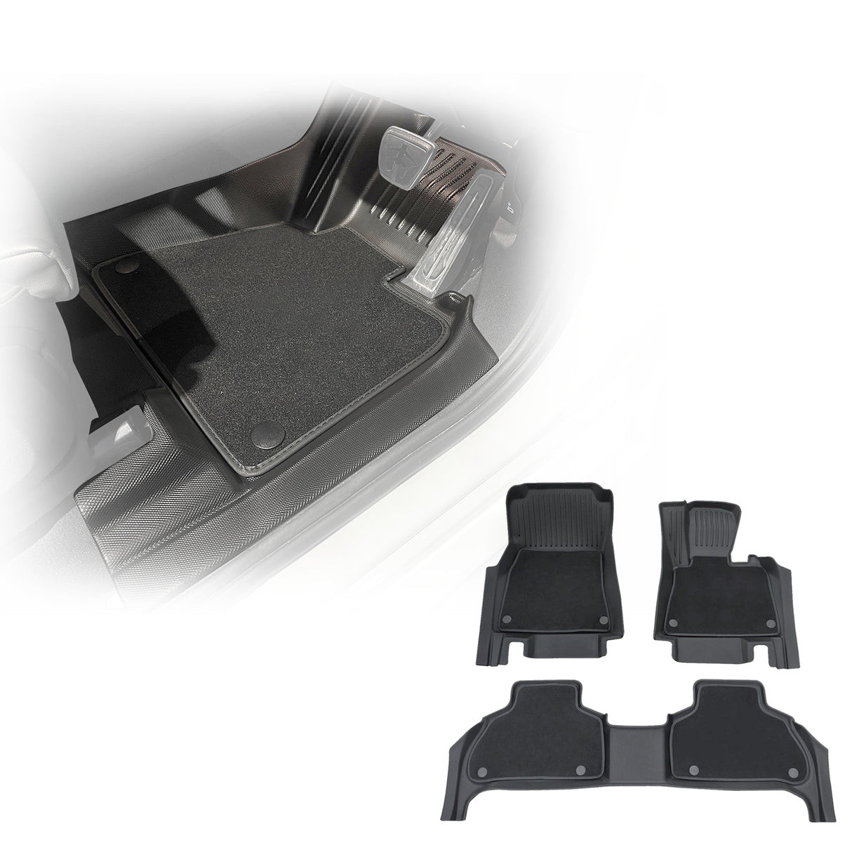 5D Double-Layer Car Floor Mats for BMW X5 G05 2018-Onwards