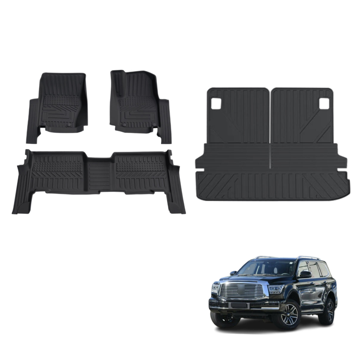5D TPE Car Floor Mats for GWM TANK 500 TANK500 2024-Onwards