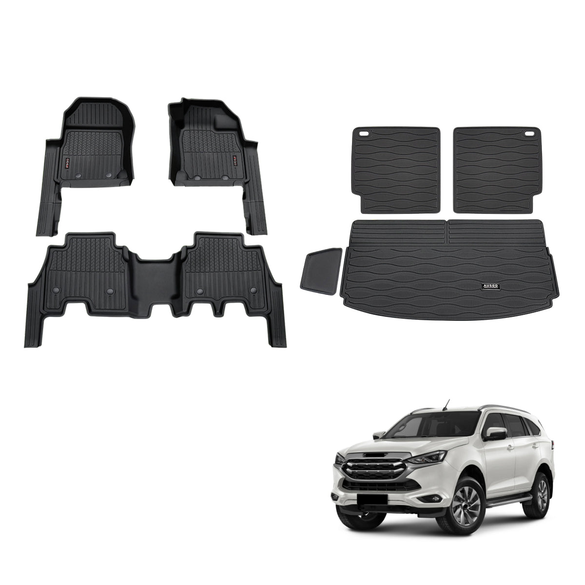 Injection 7D TPE Car Floor Mats for ISUZU MU-X MUX 2021-Onwards