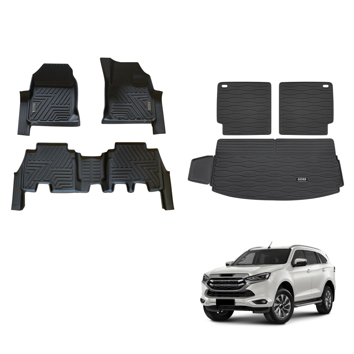 5D TPE Car Floor Mats for ISUZU MU-X MUX 2021-Onwards