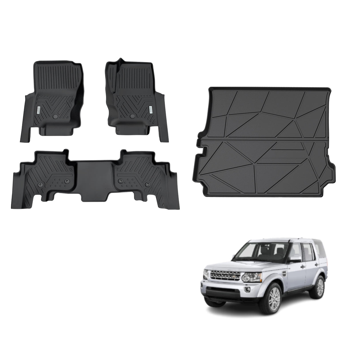 5D TPE Car Floor Mats for Land Rover Discovery 3 4 2004-2016