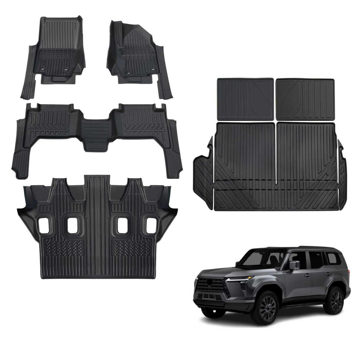 7D TPE Car Floor Mats for Lexus GX550 2024-Onwards