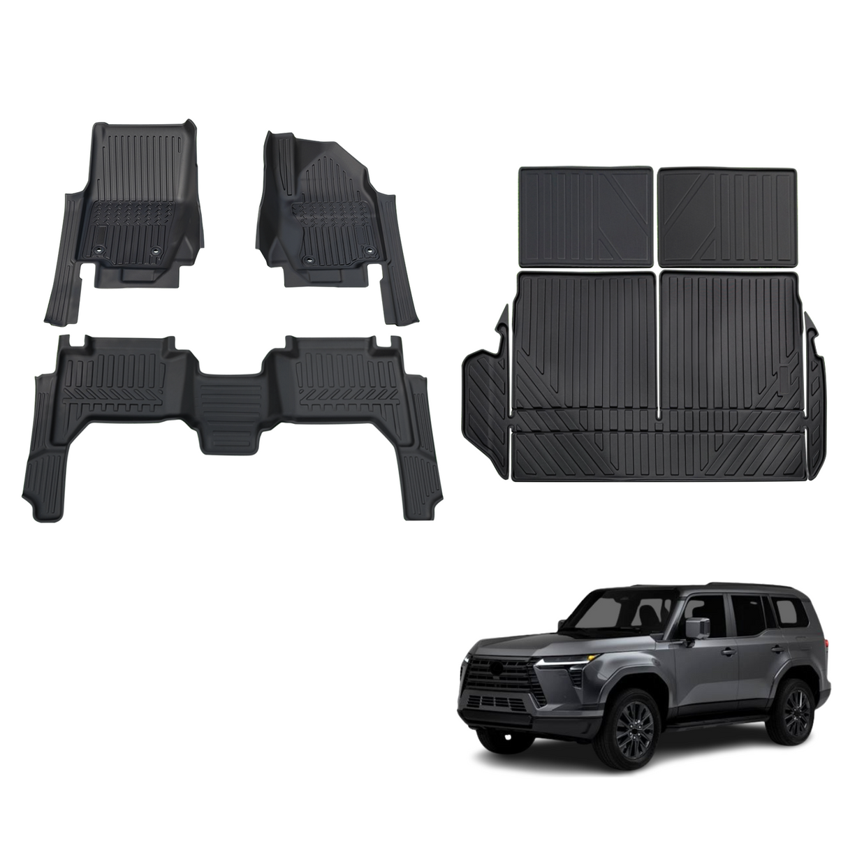 7D TPE Car Floor Mats for Lexus GX550 2024-Onwards