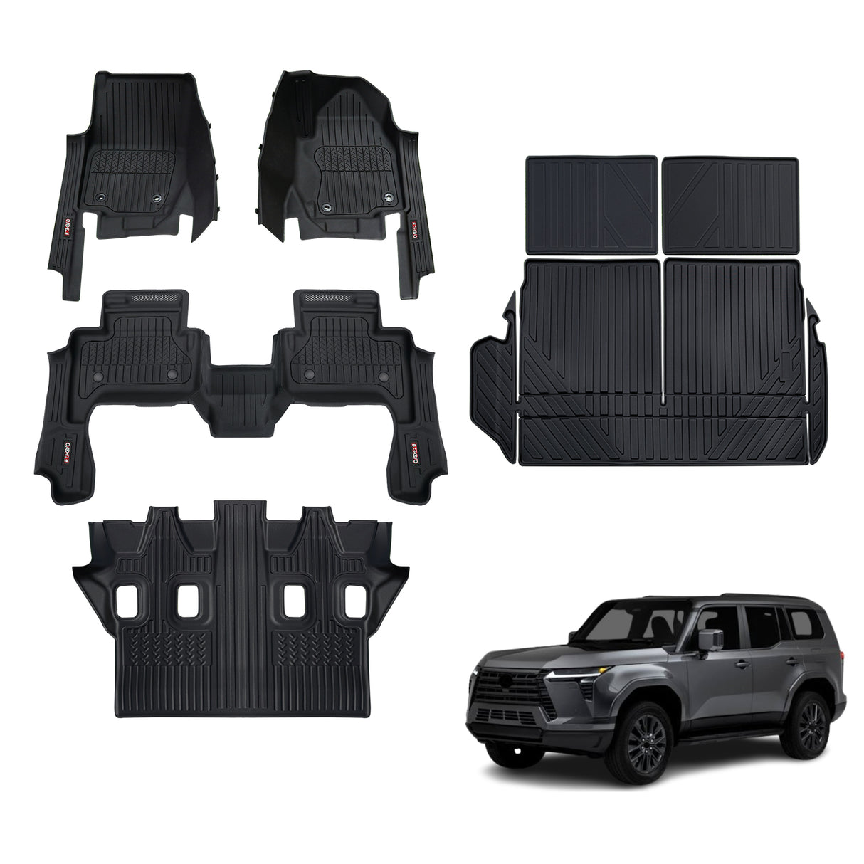Injection 7D Car Floor Mats for Lexus GX550 2024-Onwards