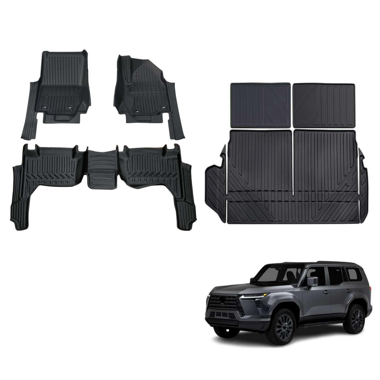7D TPE Car Floor Mats for Lexus GX550 2024-Onwards