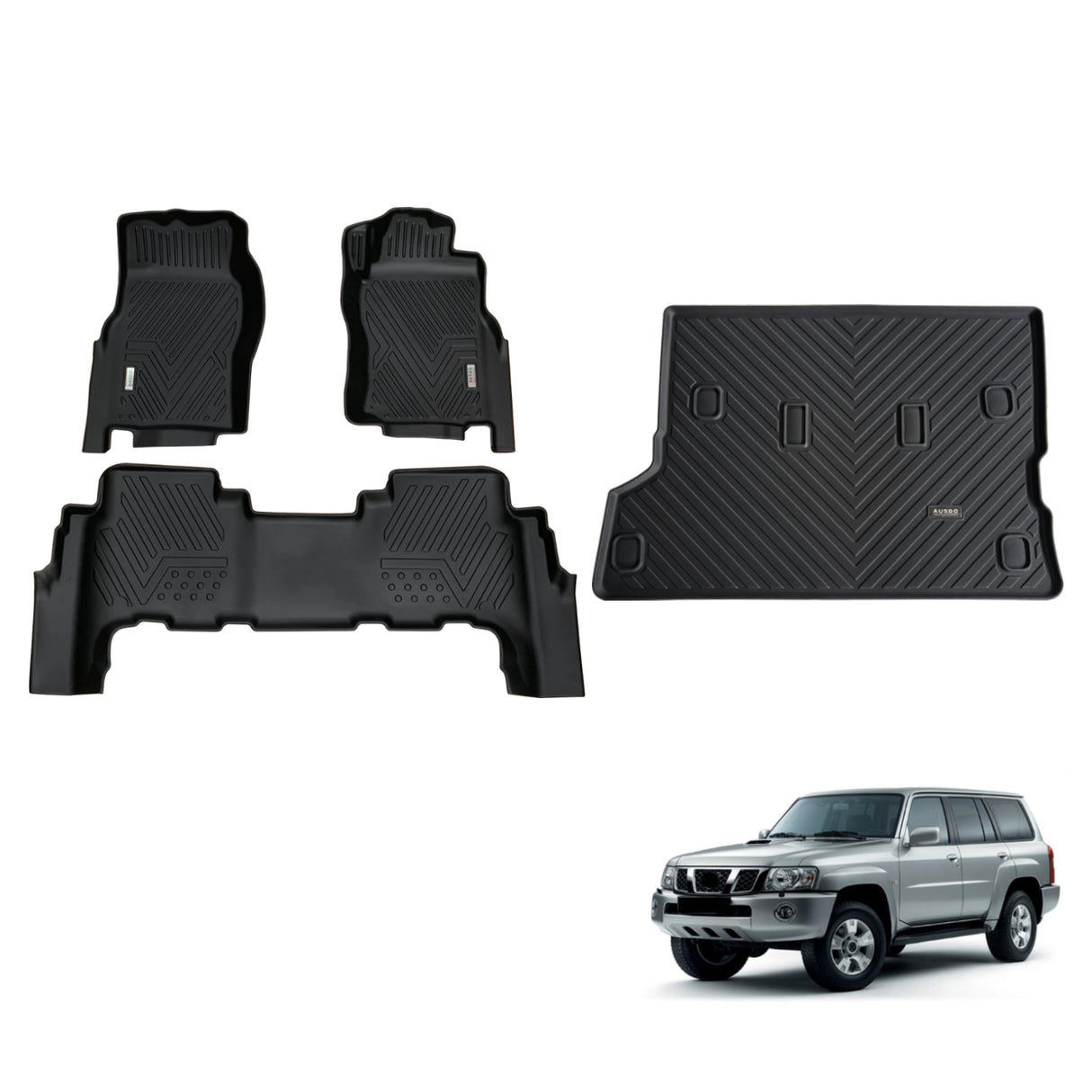 Pre-order 5D TPE Car Floor Mats for Nissan Patrol Y61 GU 1997-2015