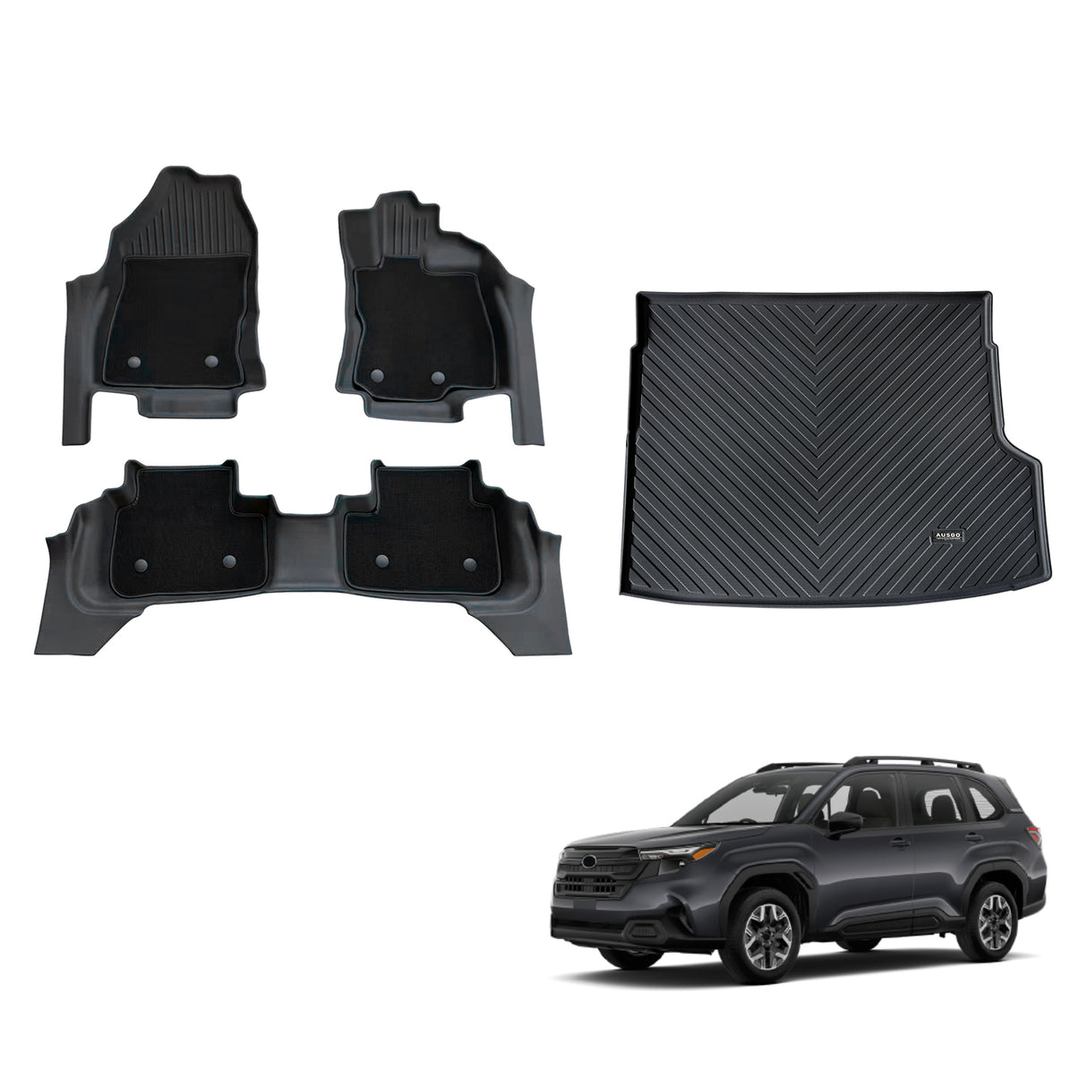 5D Double-Layer Car Floor Mats for Subaru Forester 2025-Onwards