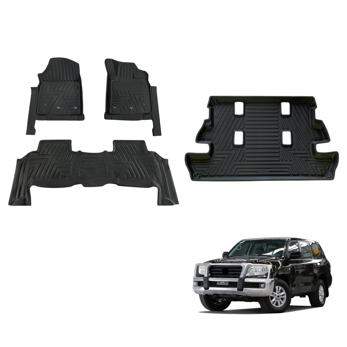 5D TPE Car Floor Mats for Toyota Land Cruiser 200 2007-2012