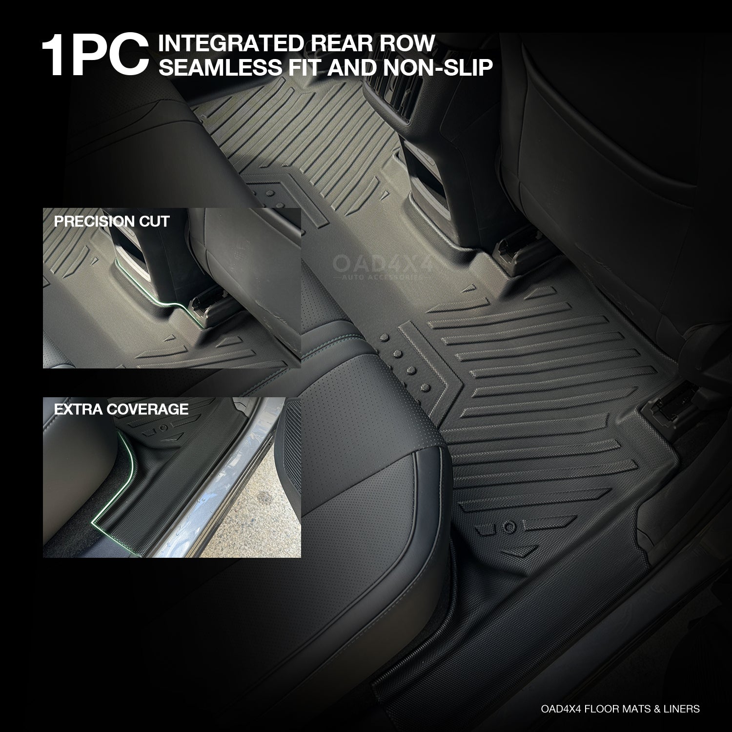 5D TPE Car Floor Mats for BYD Sealion 6 2024-Onwards
