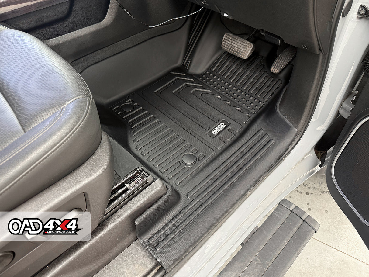 5D TPE Car Floor Mats for Chevrolet Silverado HD T1 Series 2021-Onwards
