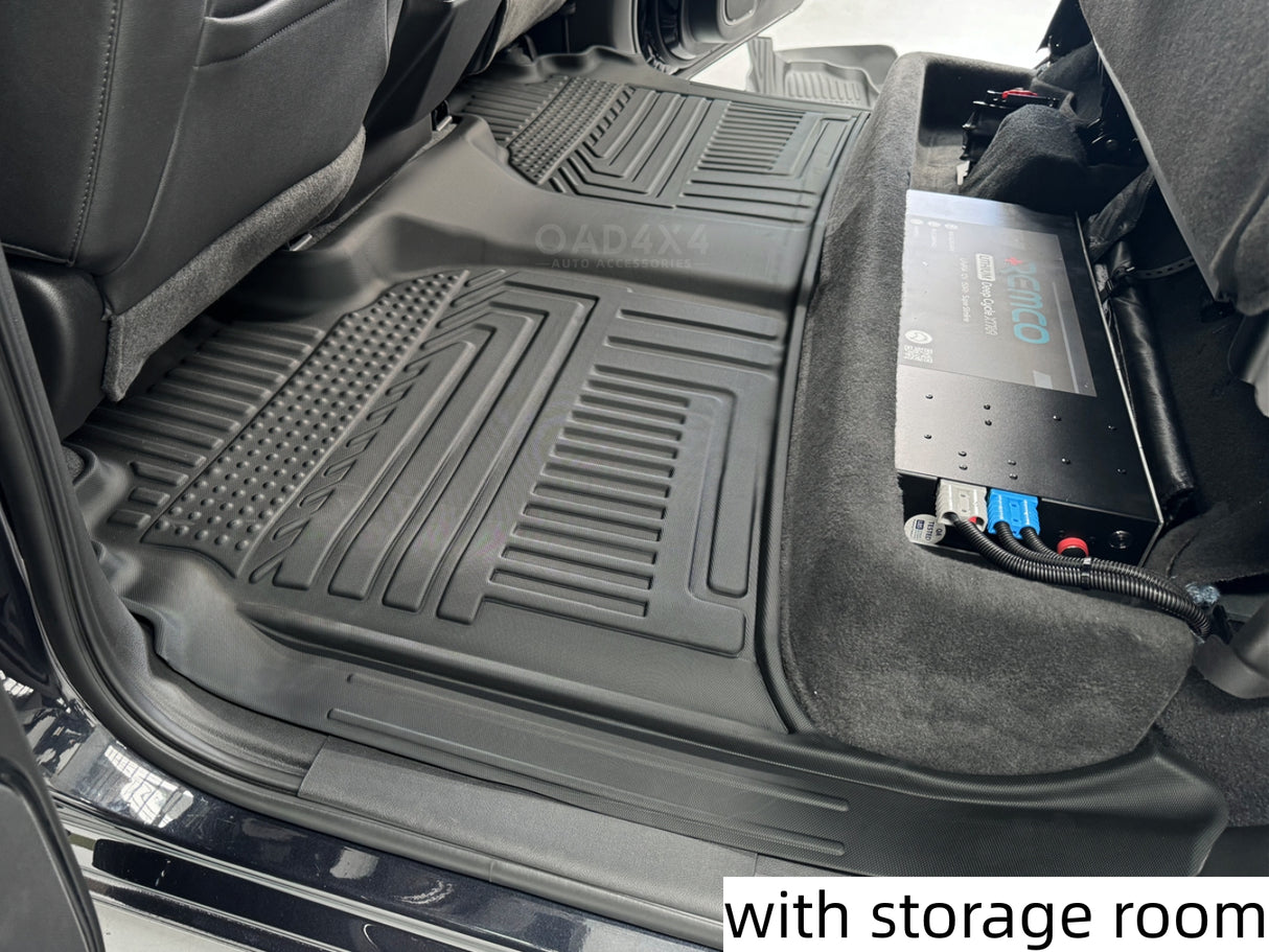 5D TPE Car Floor Mats for Chevrolet Silverado 1500 T1 Series 2020-Onwards