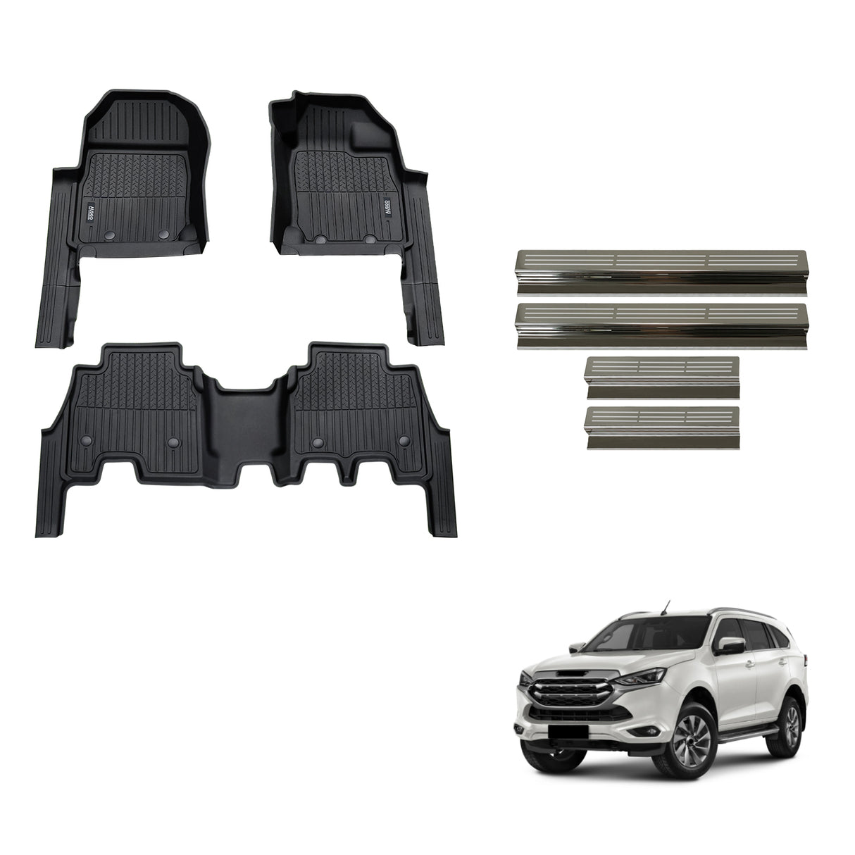 Injection Floor Mats & Door Sill Protector for ISUZU MU-X 2021-Onwards